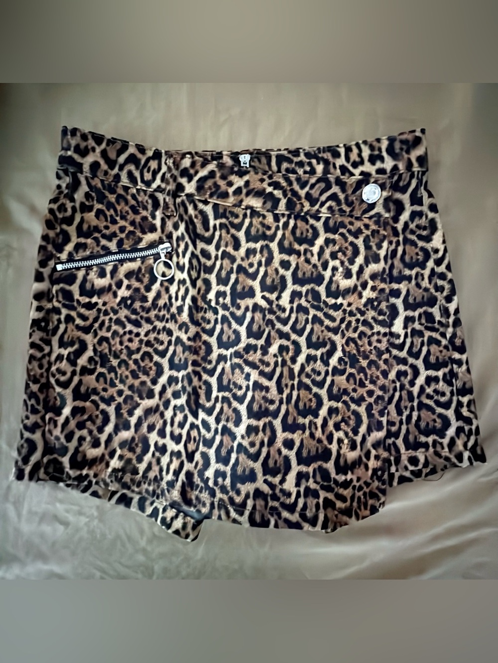 New (no tags) Zara Animal Print Skort. Color May Vary Slightly